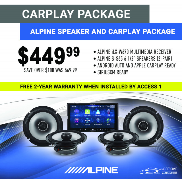 Alpine CarPlay Speaker Bundle
